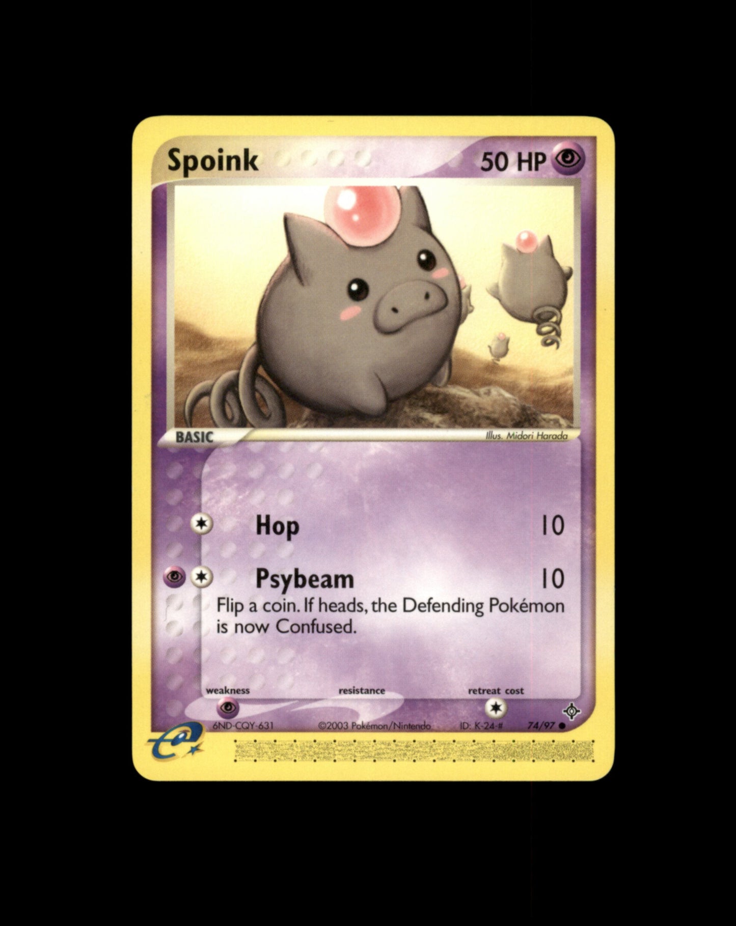 *SE BILDE FOR TILSTAND* Spoink #74 Pokemon Dragon Pokesingles