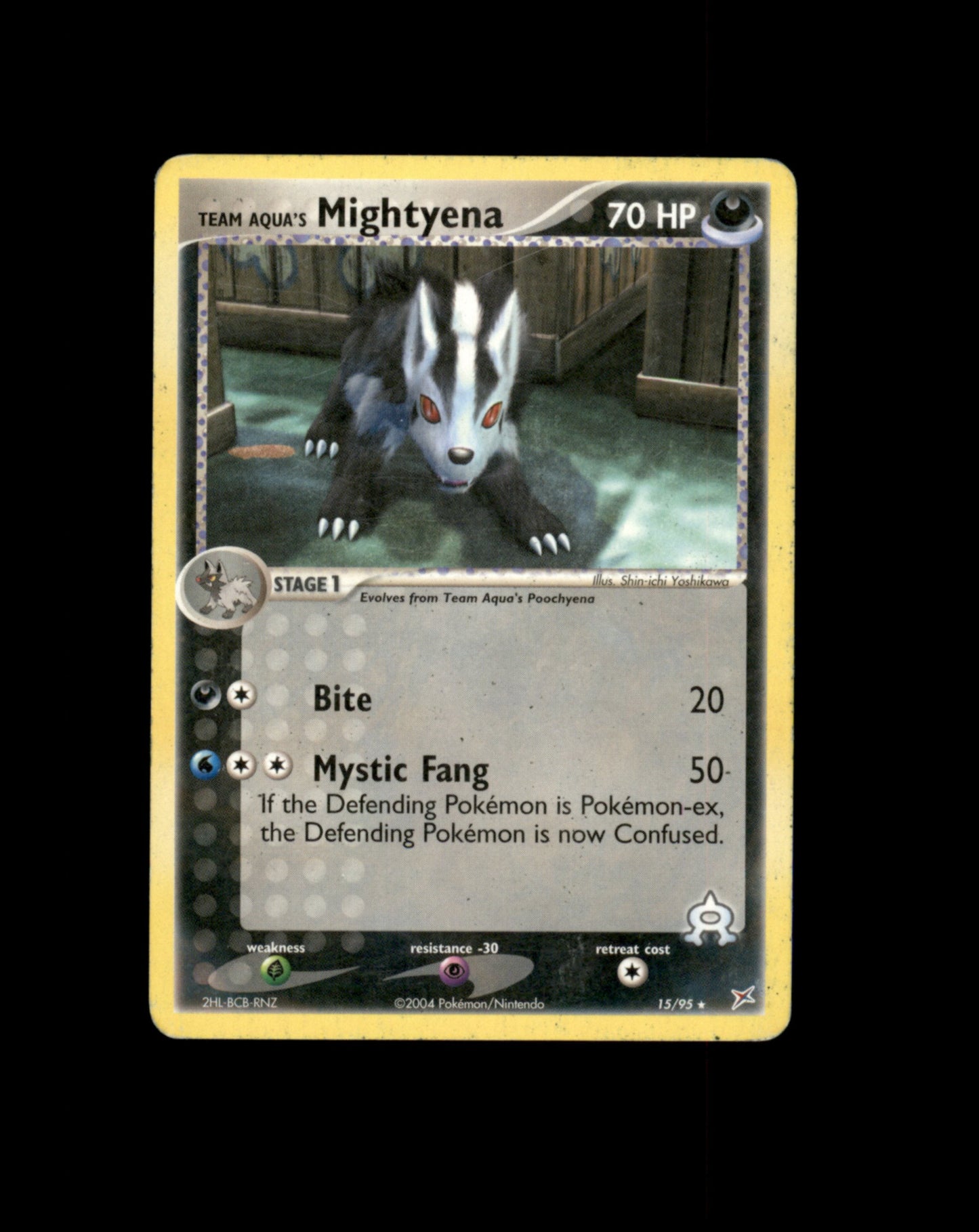 *SE BILDE FOR TILSTAND* Mightyena #15 Pokemon Team Magma & Team Aqua Pokesingles