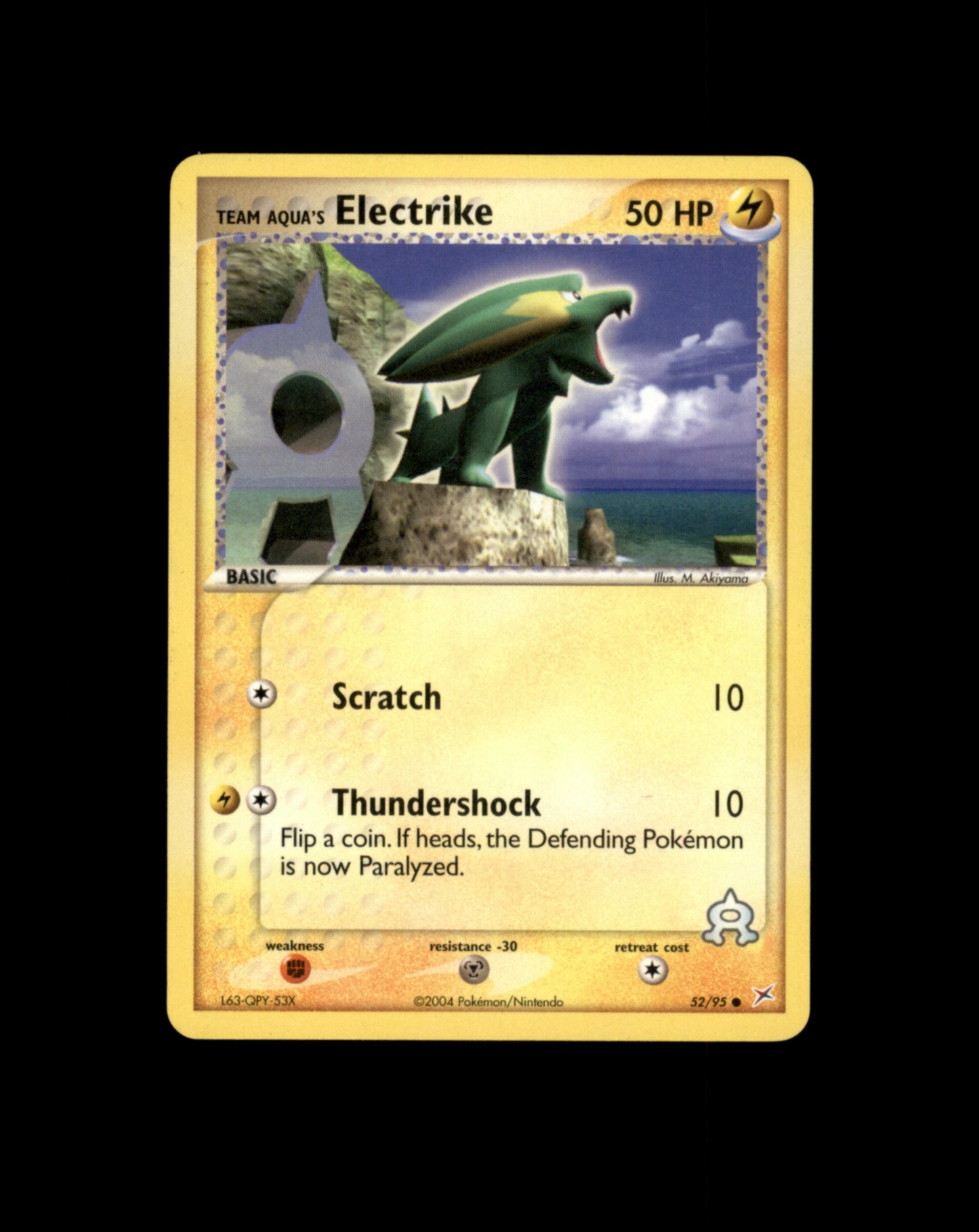*SE BILDE FOR TILSTAND* Electrike #52 Pokemon Team Magma & Team Aqua Pokesingles