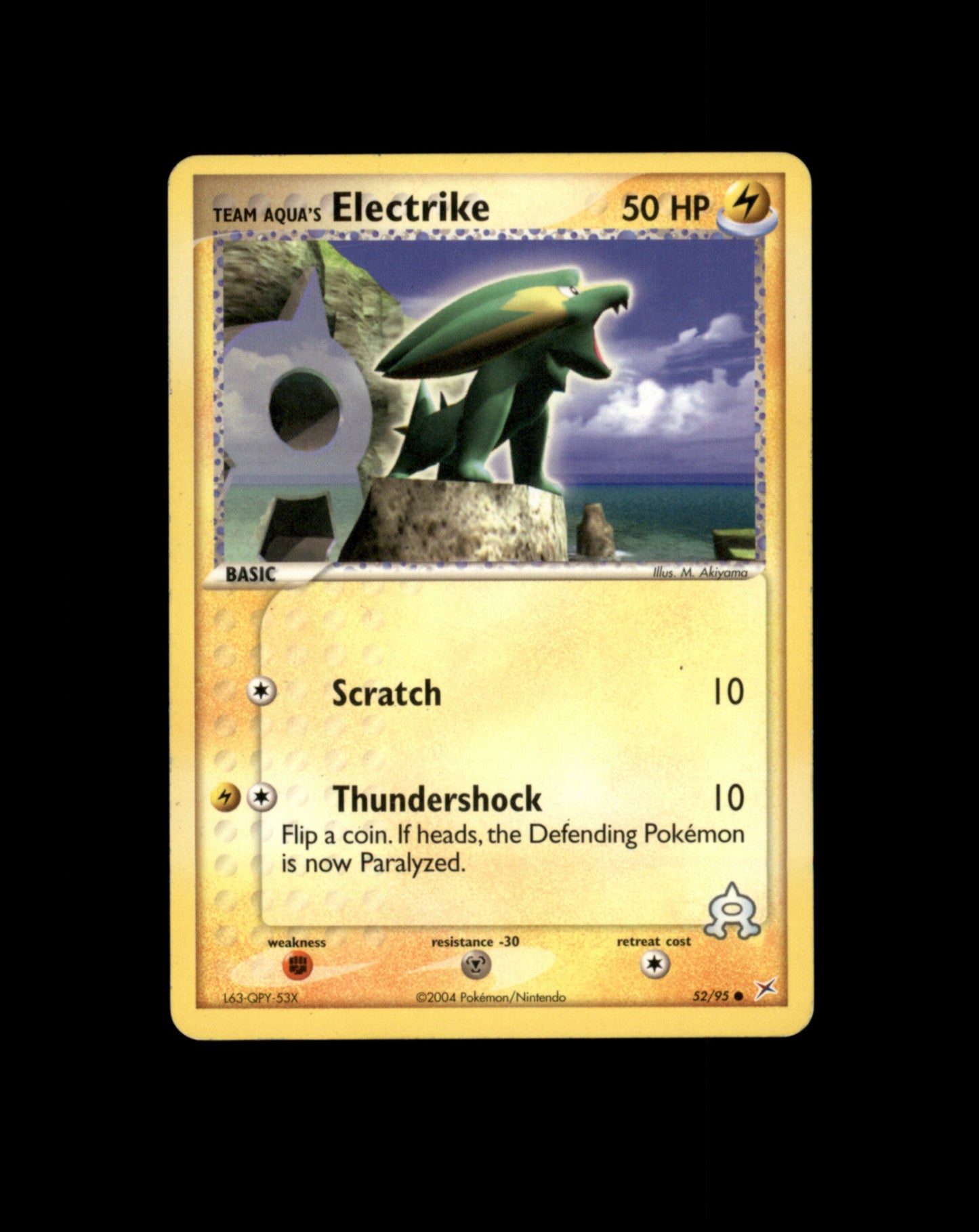*SE BILDE FOR TILSTAND* Electrike #52 Pokemon Team Magma & Team Aqua Pokesingles