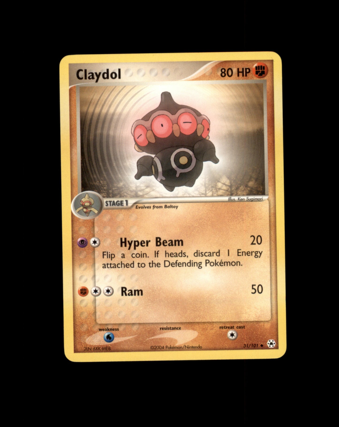 *SE BILDE FOR TILSTAND* Claydol #31 Pokemon Hidden Legends Pokesingles