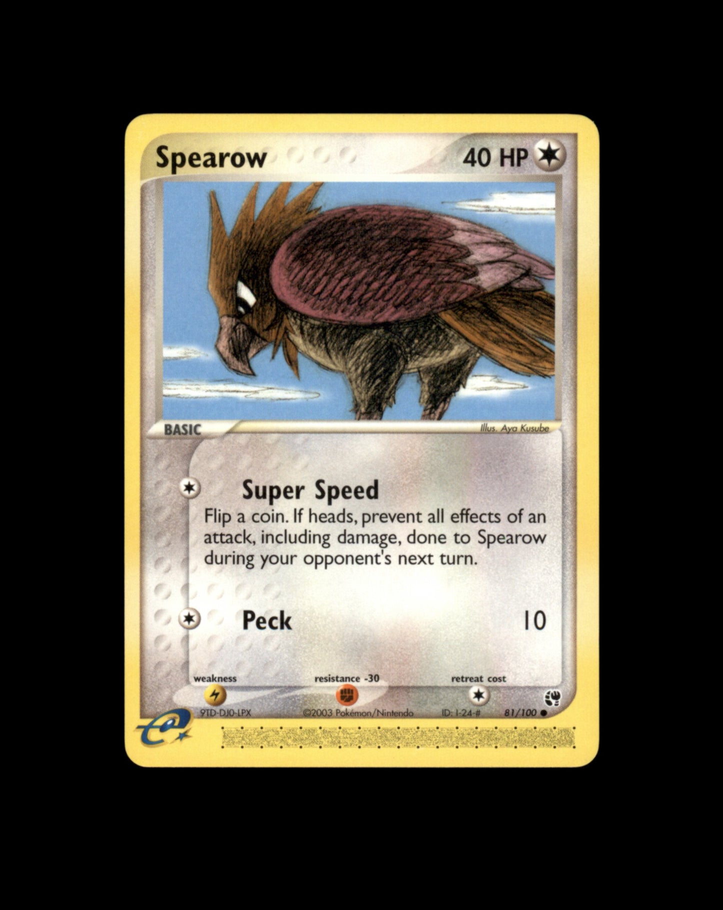 *SE BILDE FOR TILSTAND* Spearow #81 Pokemon Sandstorm Pokesingles