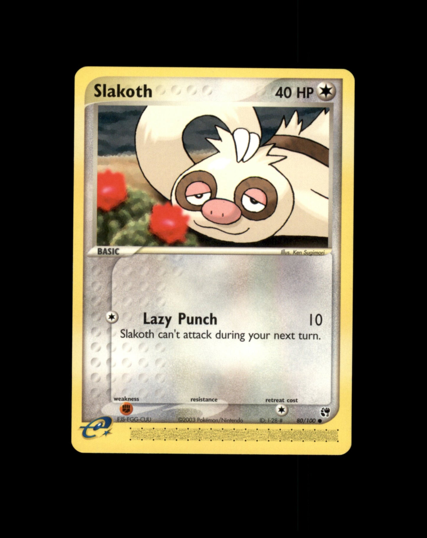 *SE BILDE FOR TILSTAND* Slakoth #80 Pokemon Sandstorm Pokesingles