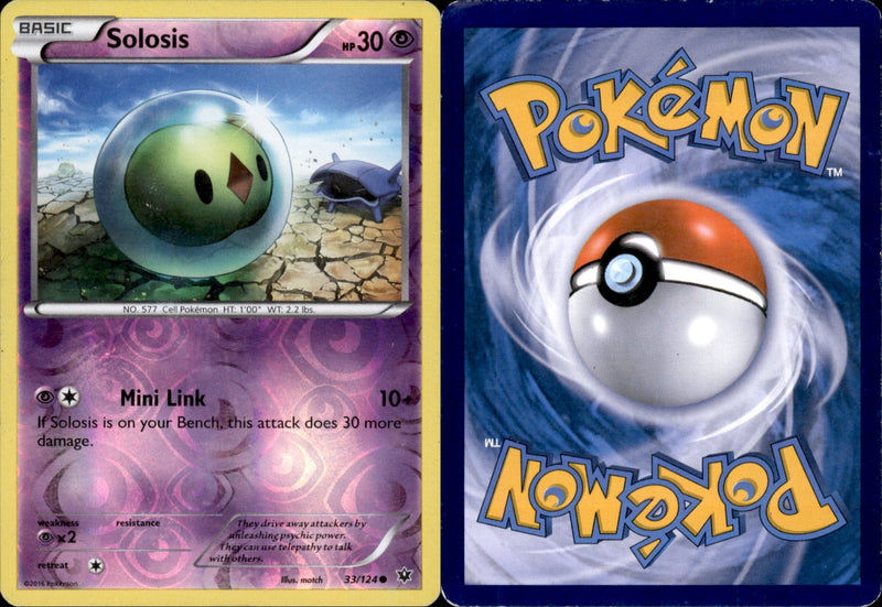 Solosis Reverse Holo 33 - Fates Collide (MP - Moderately Played) Pokesingles