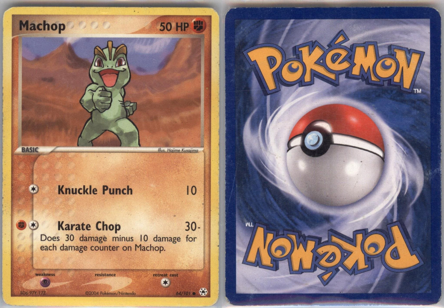 *SE BILDE FOR TILSTAND*Machop #64 Pokemon Hidden Legends Pokesingles