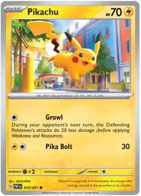 018 Pikachu, Paldean Fates, nonholo, 2.00 kr, Pokesingles. Kjøp pokemon kort til lave priser hos oss.