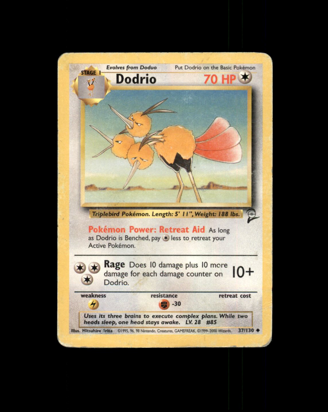 *SE BILDE FOR TILSTAND* Dodrio #37 Pokemon Base Set 2 Pokesingles