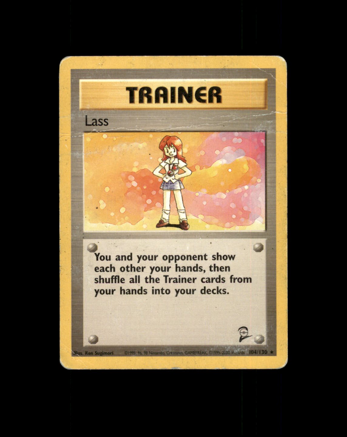 *SE BILDE FOR TILSTAND* Lass #104 Pokemon Base Set 2 Pokesingles
