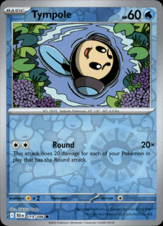 Tympole Reverse Holo 019 - Black Bolt Pokesingles