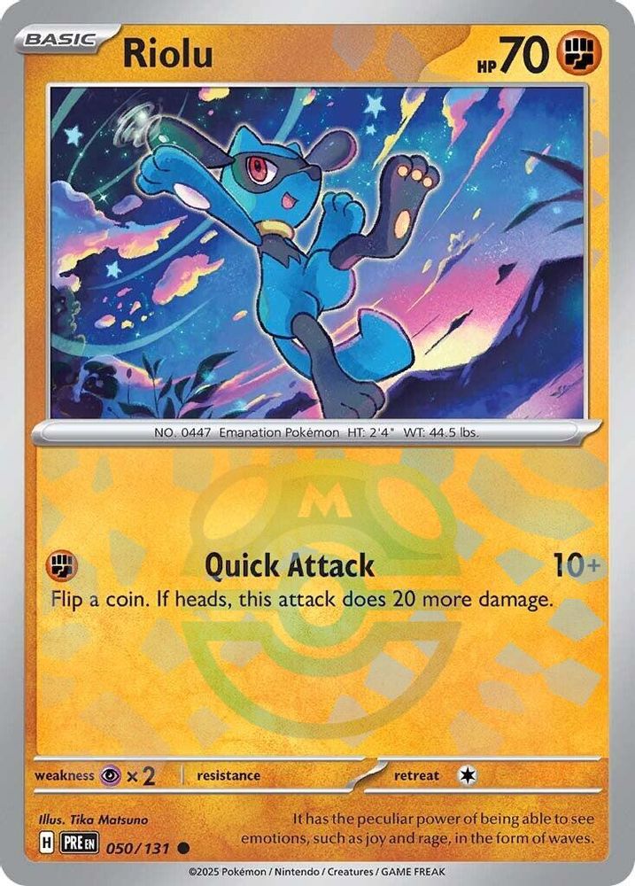 Riolu (Master Ball) 50 - Prismatic Evolutions