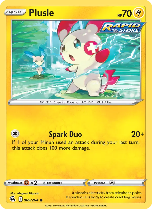 Plusle 89 Fusion Strike Pokesingles