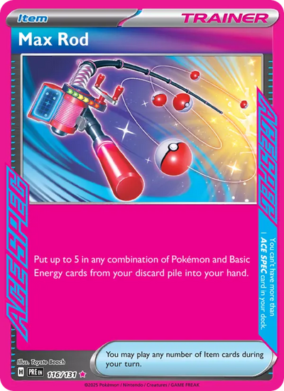 Max Rod 116 Prismatic Evolutions Pokesingles