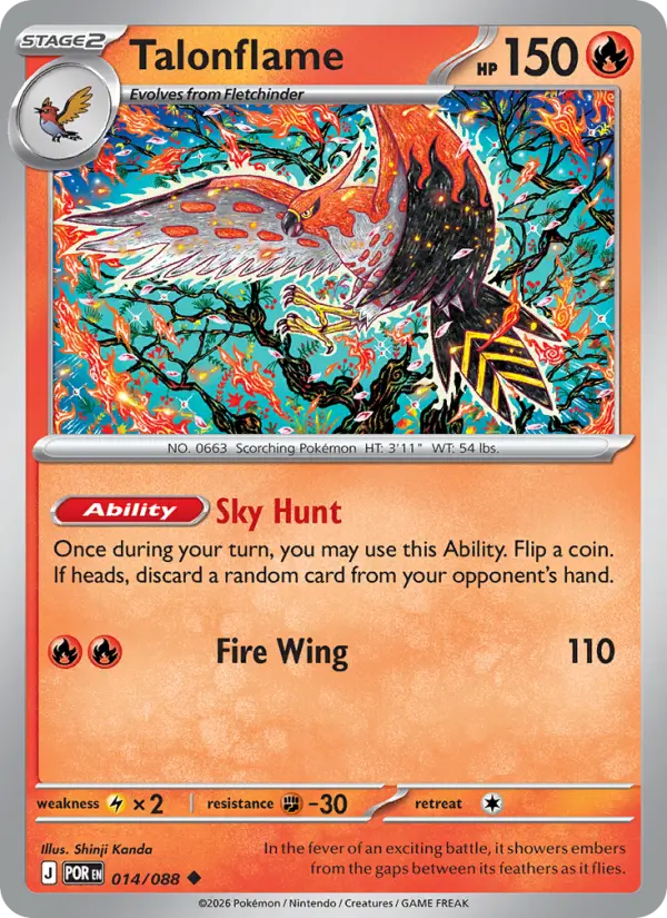 Talonflame 14 Perfect Order Pokesingles