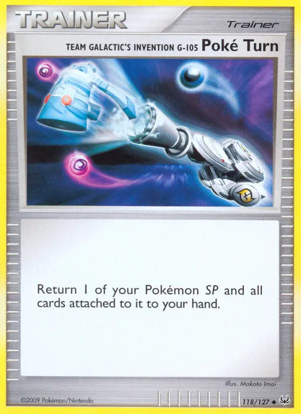 Team Galactic's Invention G-105 Poké Turn 118 Platinum Pokesingles