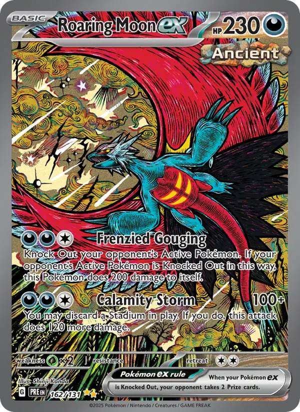 Roaring Moon ex 162 Prismatic Evolutions Pokesingles