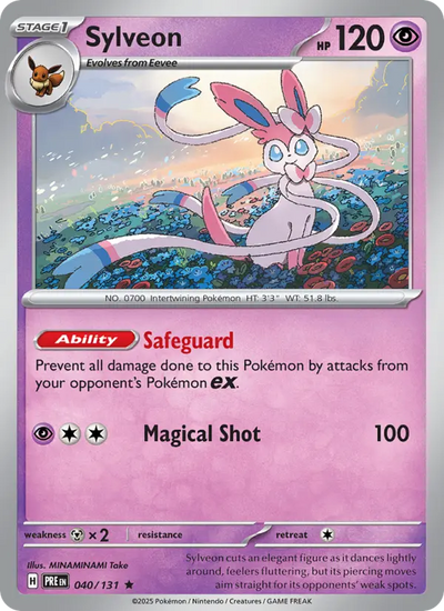 Sylveon 40 Prismatic Evolutions Pokesingles