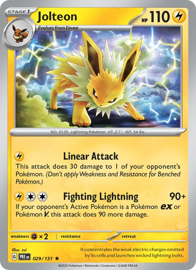 Jolteon 29 Prismatic Evolutions Pokesingles