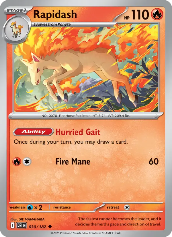 Rapidash 30 Destined Rivals Pokesingles