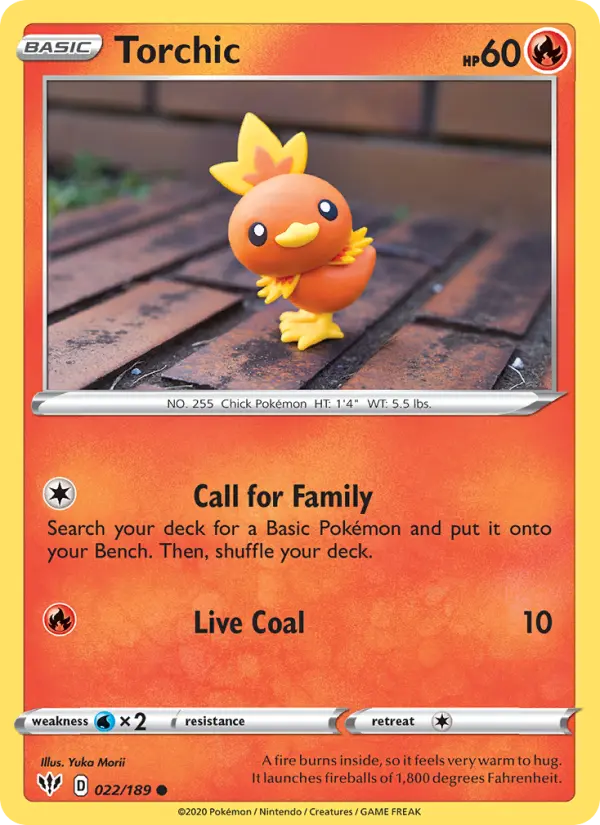 Torchic 22 Darkness Ablaze Pokesingles