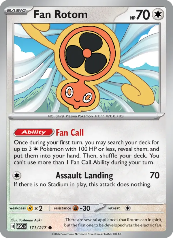 Fan Rotom 171 Ascended Heroes Pokesingles