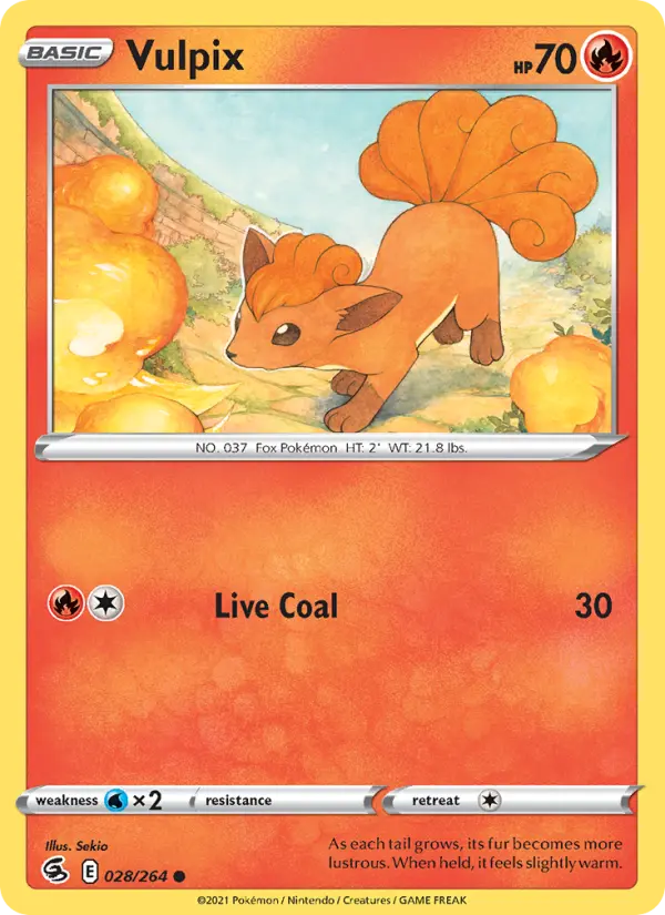Vulpix 28 Fusion Strike Pokesingles