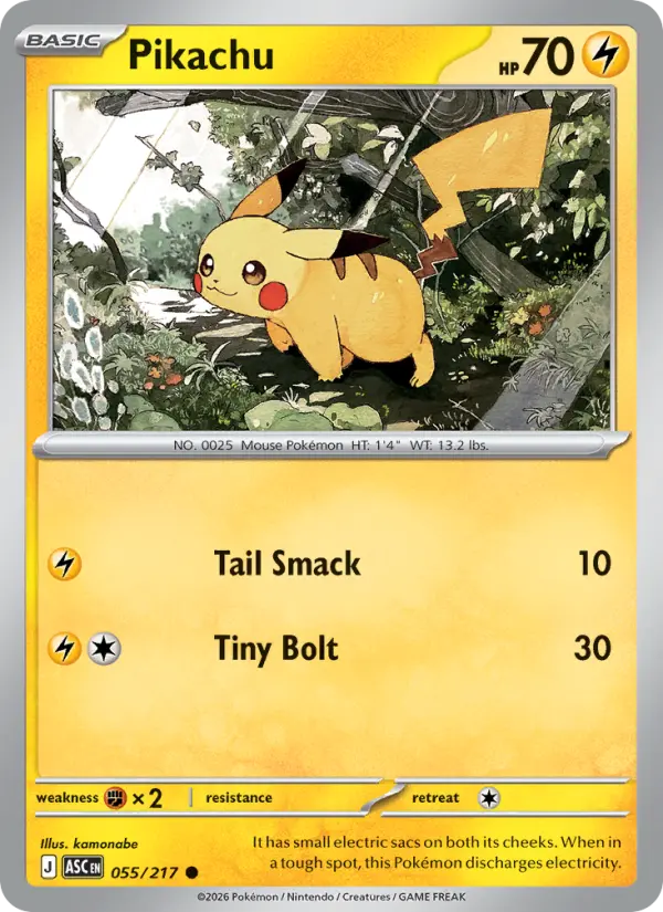 Pikachu 55 Ascended Heroes Pokesingles