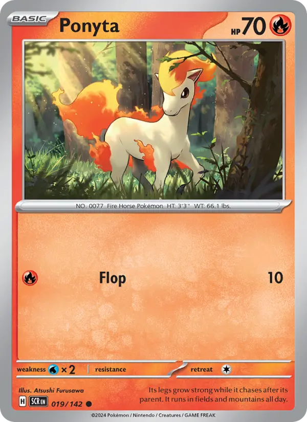 Ponyta 19 Stellar Crown Pokesingles