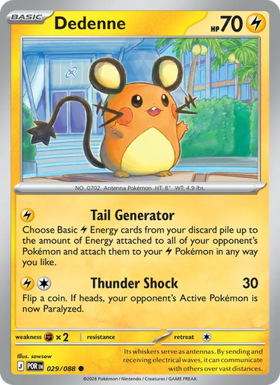 Dedenne 29 Perfect Order Pokesingles