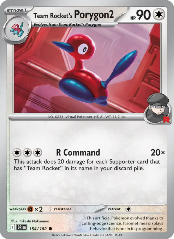 Team Rocket's Porygon2 154 Destined Rivals Pokesingles