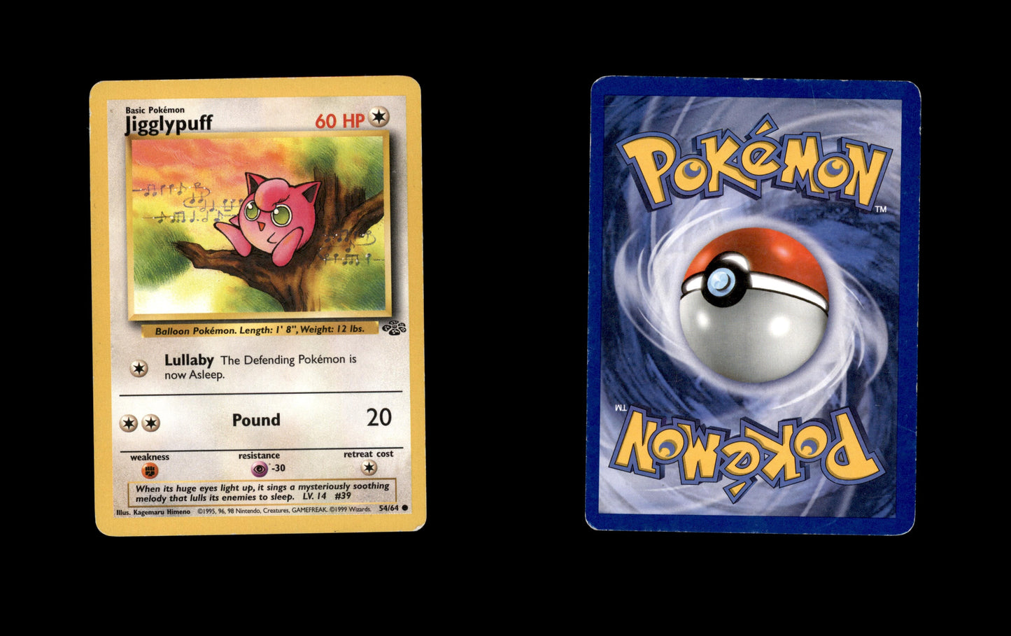 *SE BILDE FOR TILSTAND* Jigglypuff #54 Pokemon Jungle Pokesingles