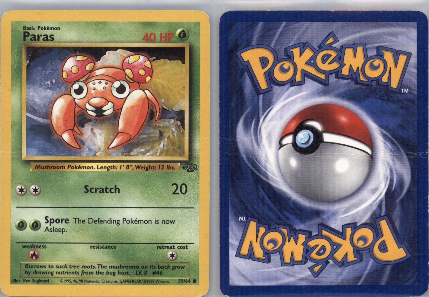*SE BILDE FOR TILSTAND* Paras 59 - Jungle Unlimited Pokesingles