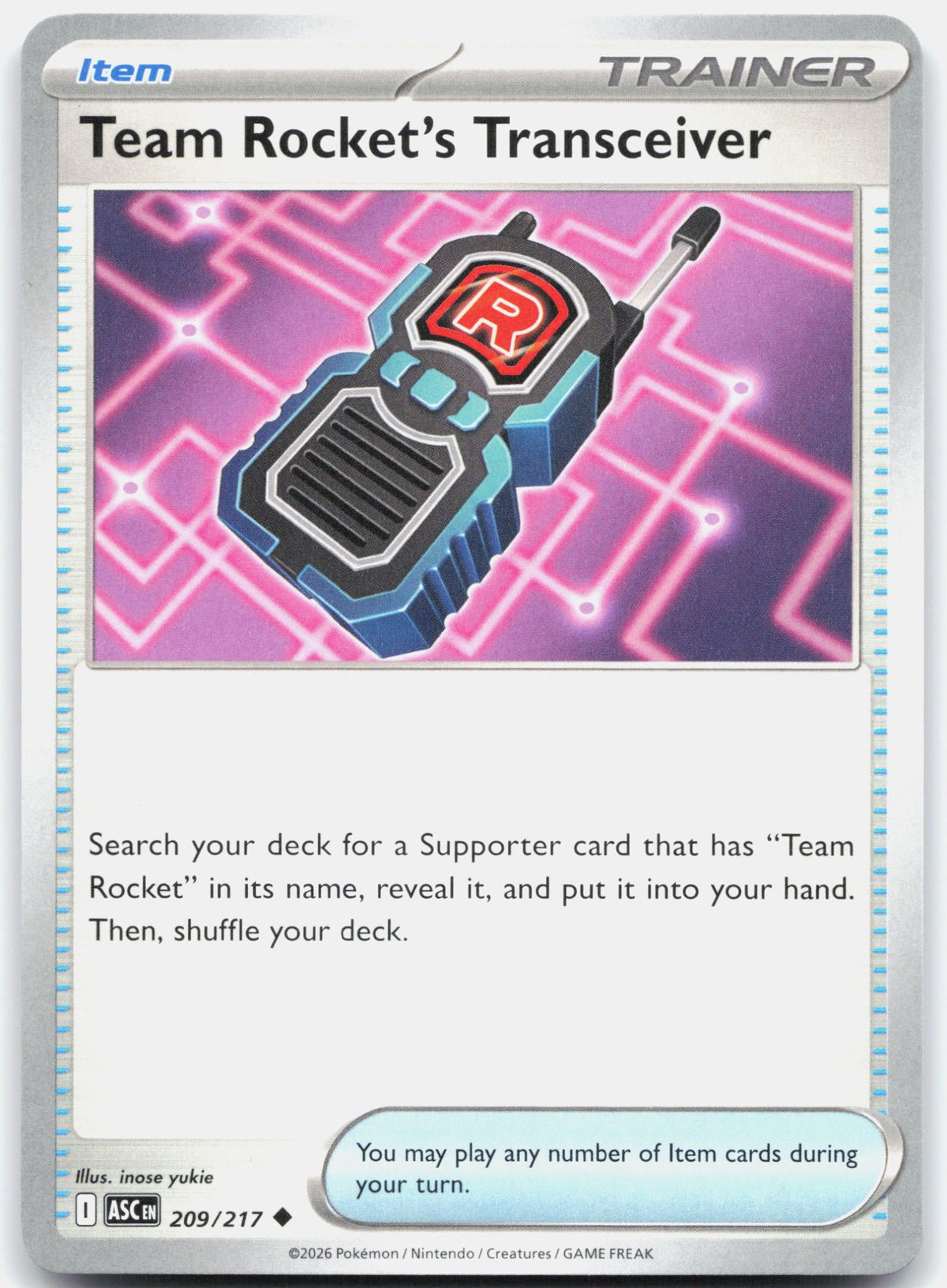 Team Rocket's Transceiver 209 (Normal) - ME: Ascended Heroes