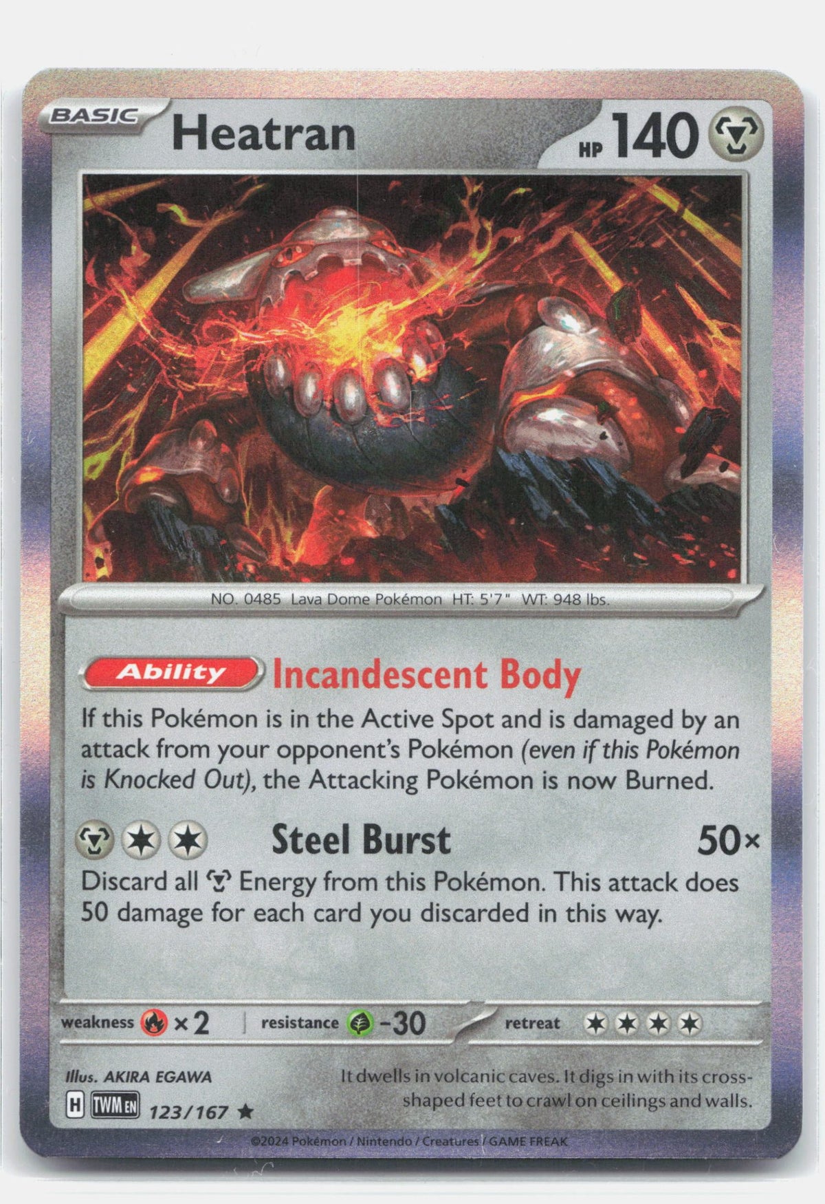 Heatran 123 - SV06: Twilight Masquerade - Holofoil