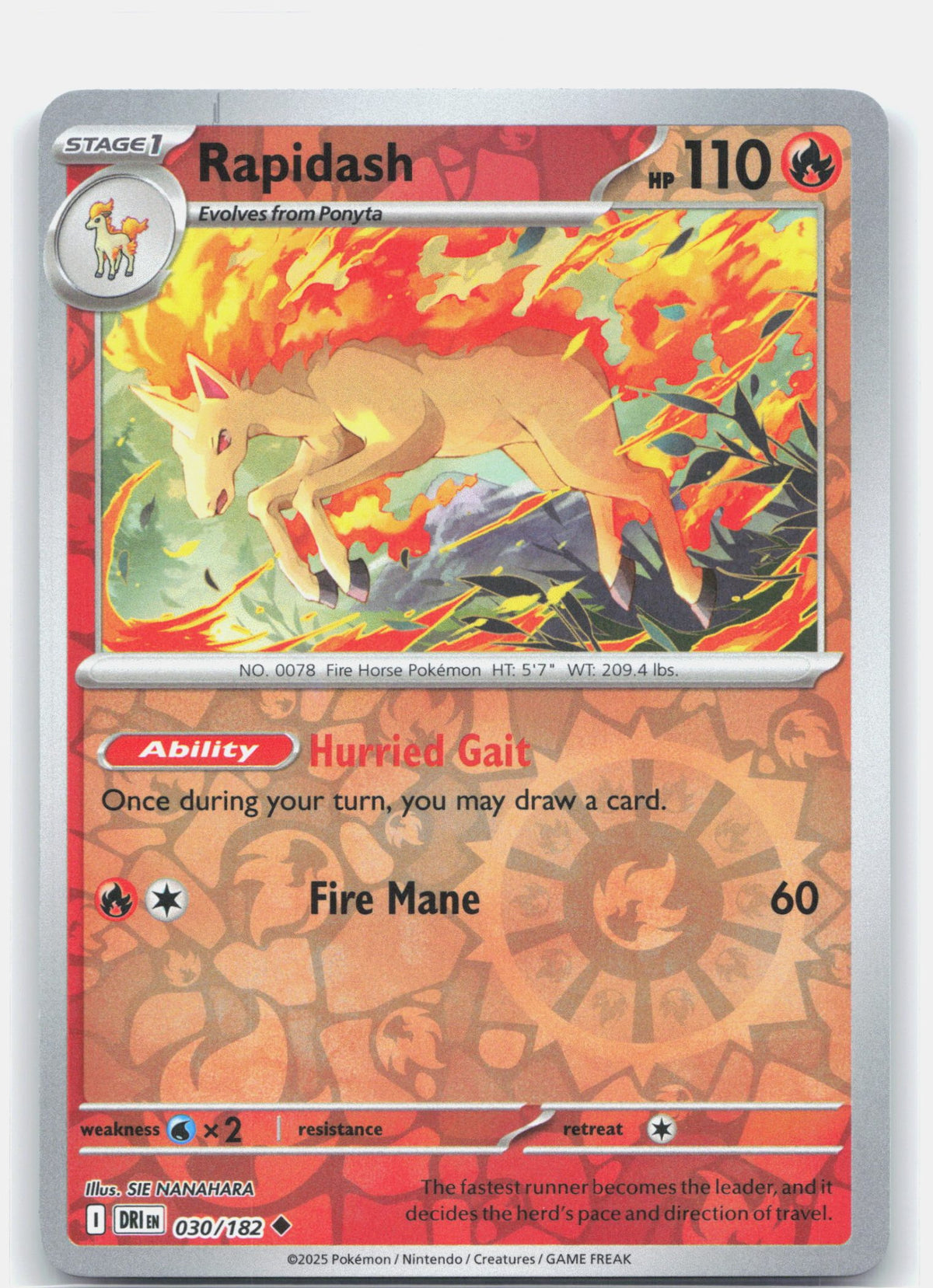 Rapidash - 030/182 | Near Mint