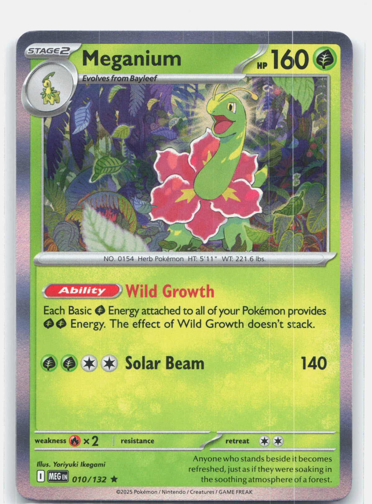 Meganium 010 (Holofoil) - ME01: Mega Evolution
