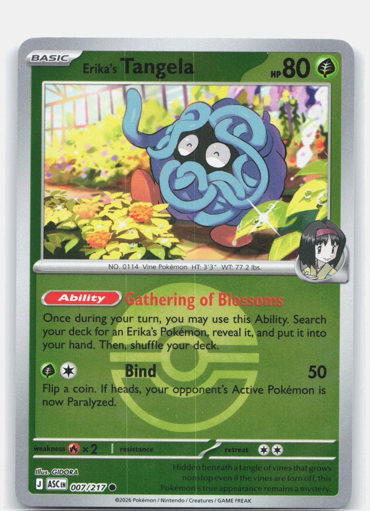 Erika's Tangela - 007/217 (Poke Ball)