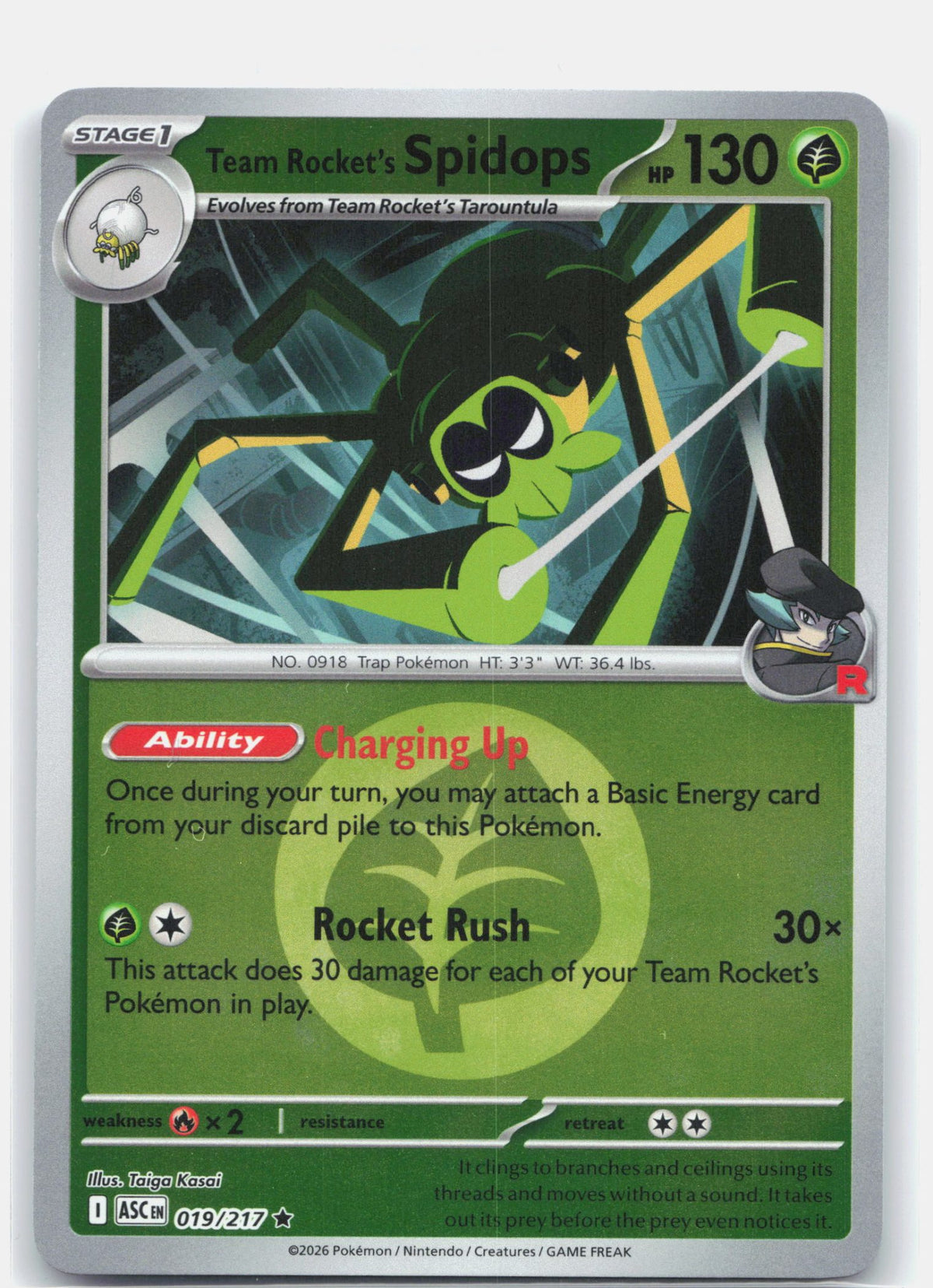 Team Rocket's Spidops (Energy Symbol Pattern)