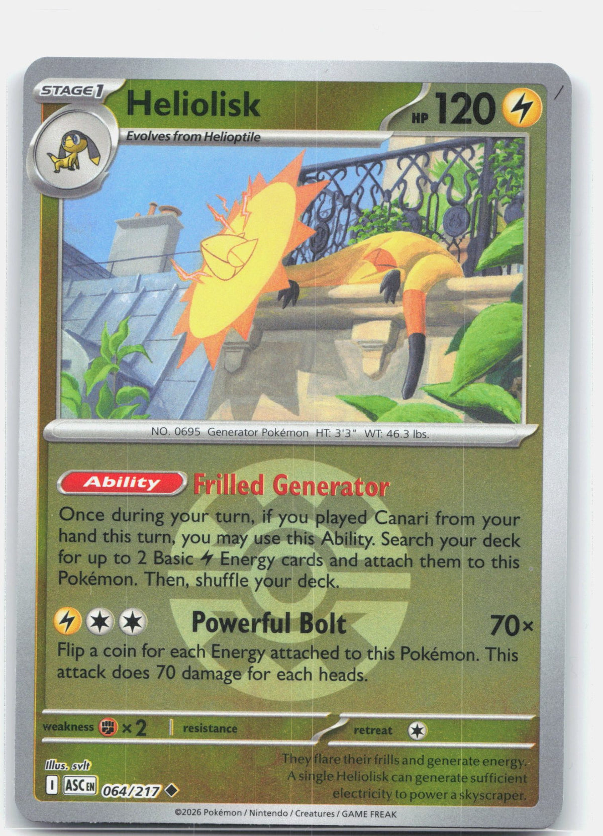 Heliolisk - 064/217 (Quick Ball)