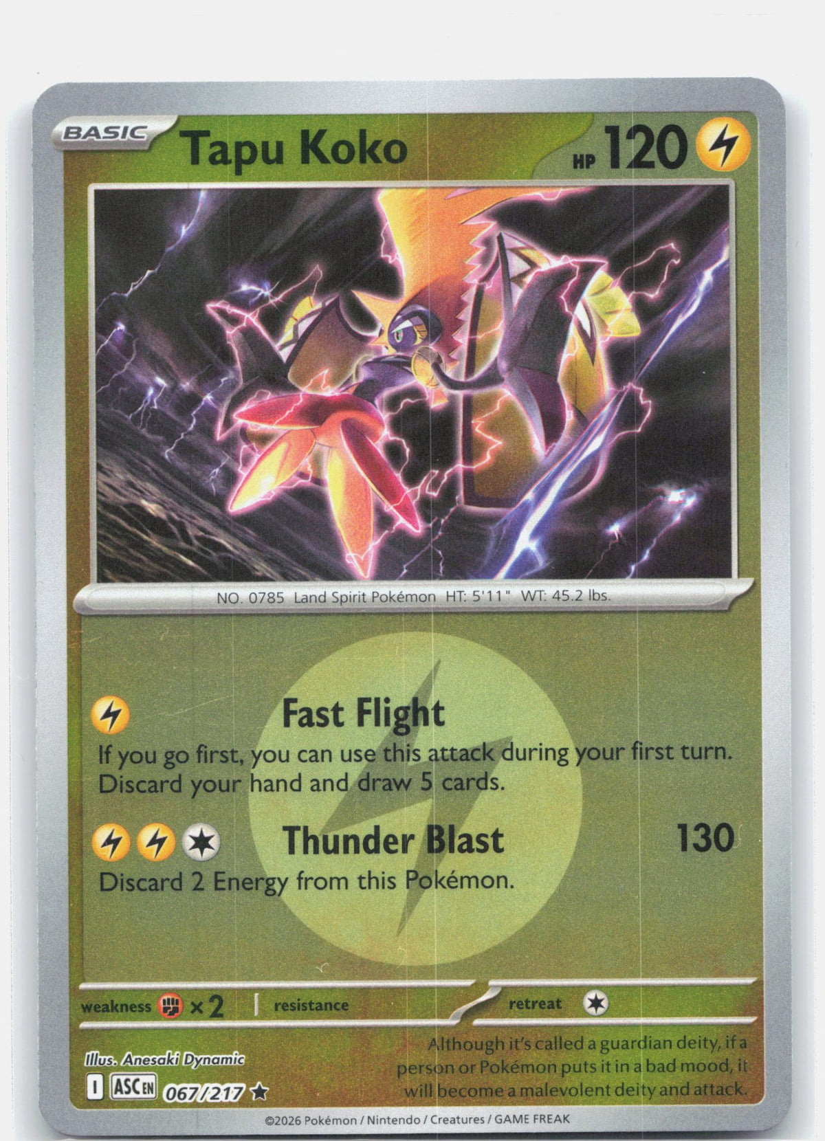 Tapu Koko (Energy Symbol Pattern)