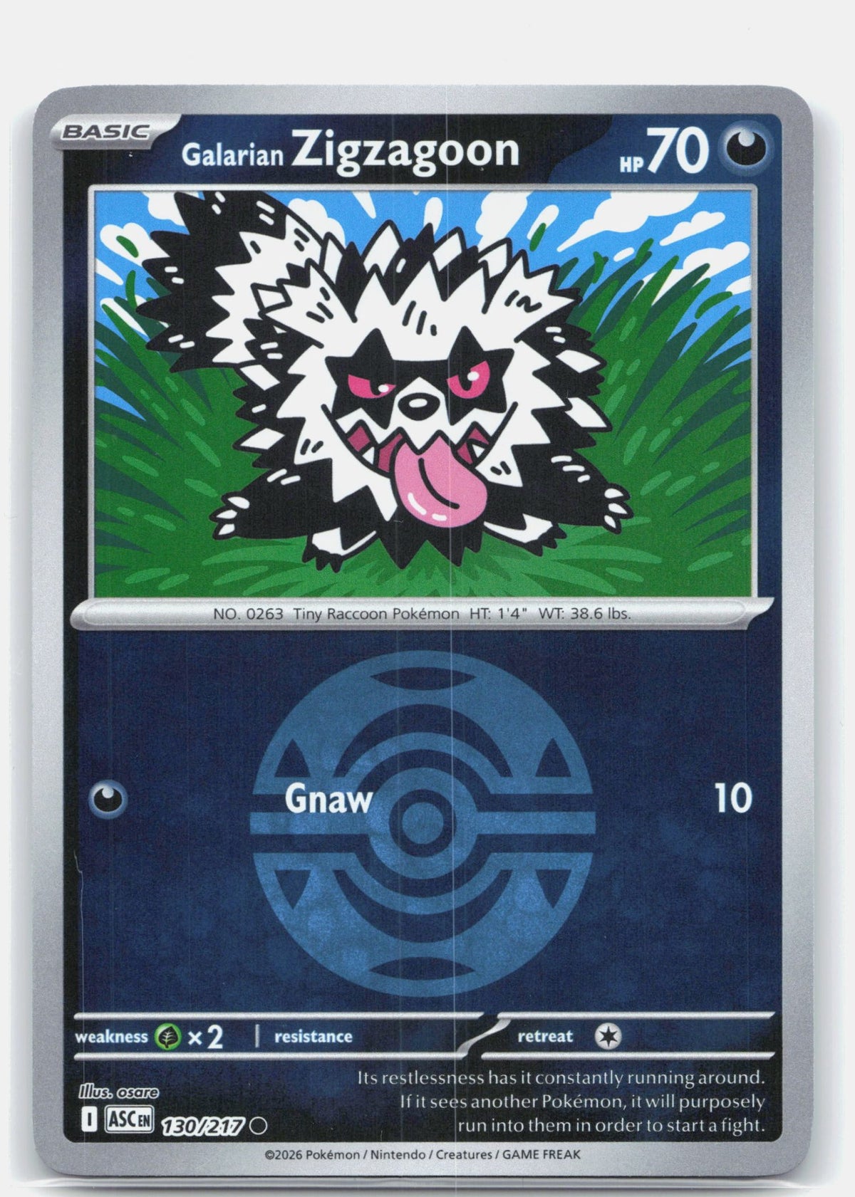 Galarian Zigzagoon (Dusk Ball)