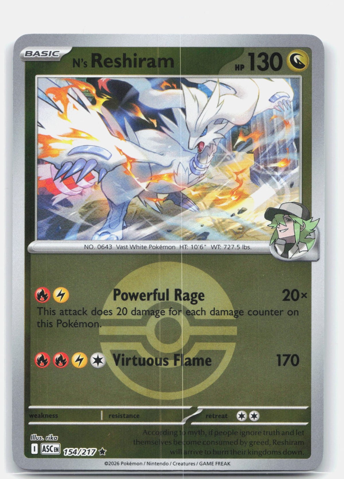 N's Reshiram (Poke Ball)