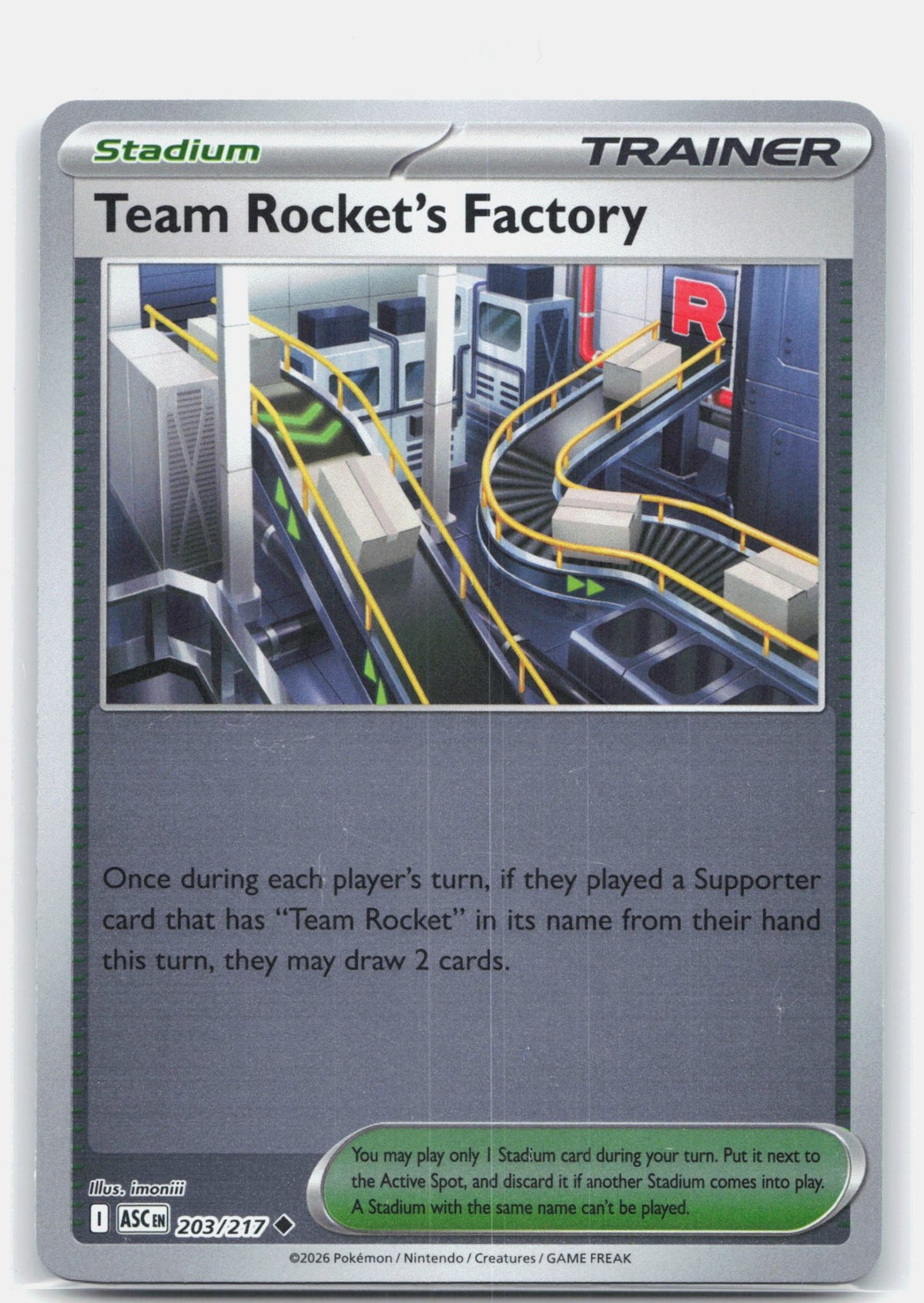 Team Rocket's Factory 203 (Reverse Holofoil) - ME: Ascended Heroes