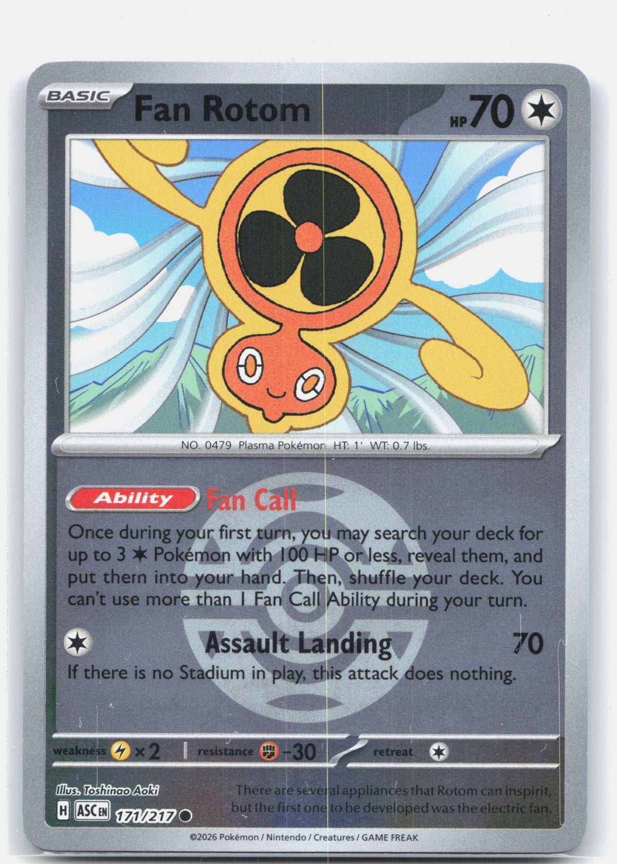Fan Rotom - 171/217 (Dusk Ball)