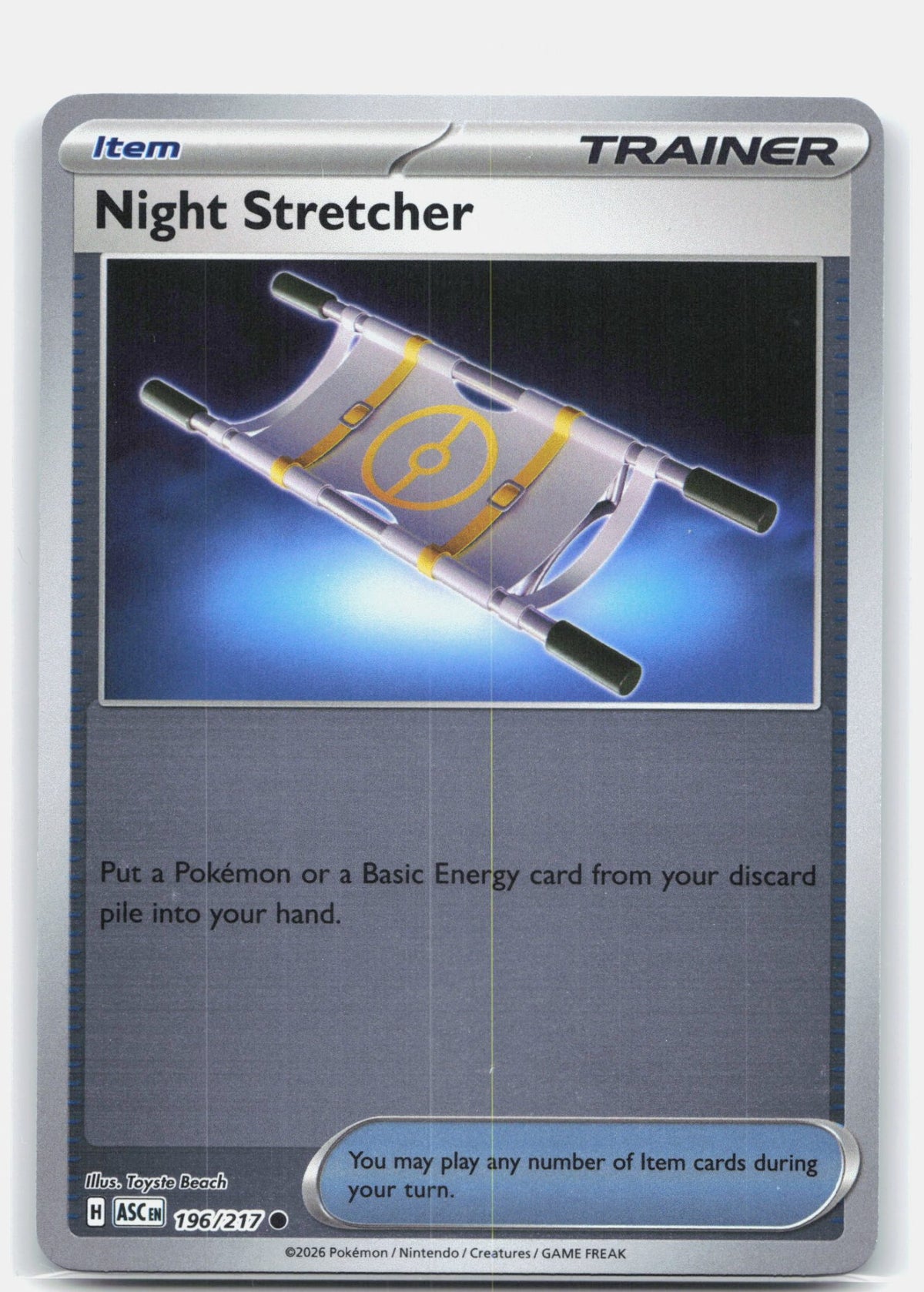 Night Stretcher 196 (Reverse Holofoil) - ME: Ascended Heroes
