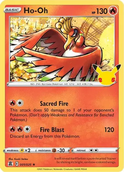 Ho-Oh 001, Celebrations | Sword & Shield, , 4.00 kr, Pokesingles. Kjøp pokemon kort til lave priser hos oss.