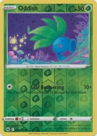 Oddish Reverse Holo 001, Crown Zenith | Sword & Shield, , 0.00 kr, Pokesingles. Kjøp pokemon kort til lave priser hos oss.