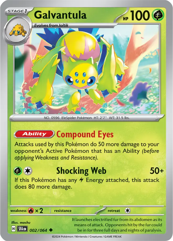 Galvantula 002 - Shrouded Fable Pokesingles