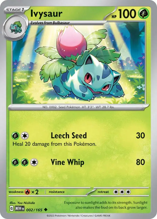 002 Ivysaur, 151 | Scarlet & Violet, , 3.00 kr, Pokesingles. Kjøp pokemon kort til lave priser hos oss.