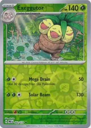 Exeggutor Reverse Holo 002 Pokesingles