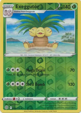 Exeggutor Reverse Holo 002, Brilliant Stars | Sword & Shield, , 0.00 kr, Pokesingles. Kjøp pokemon kort til lave priser hos oss.